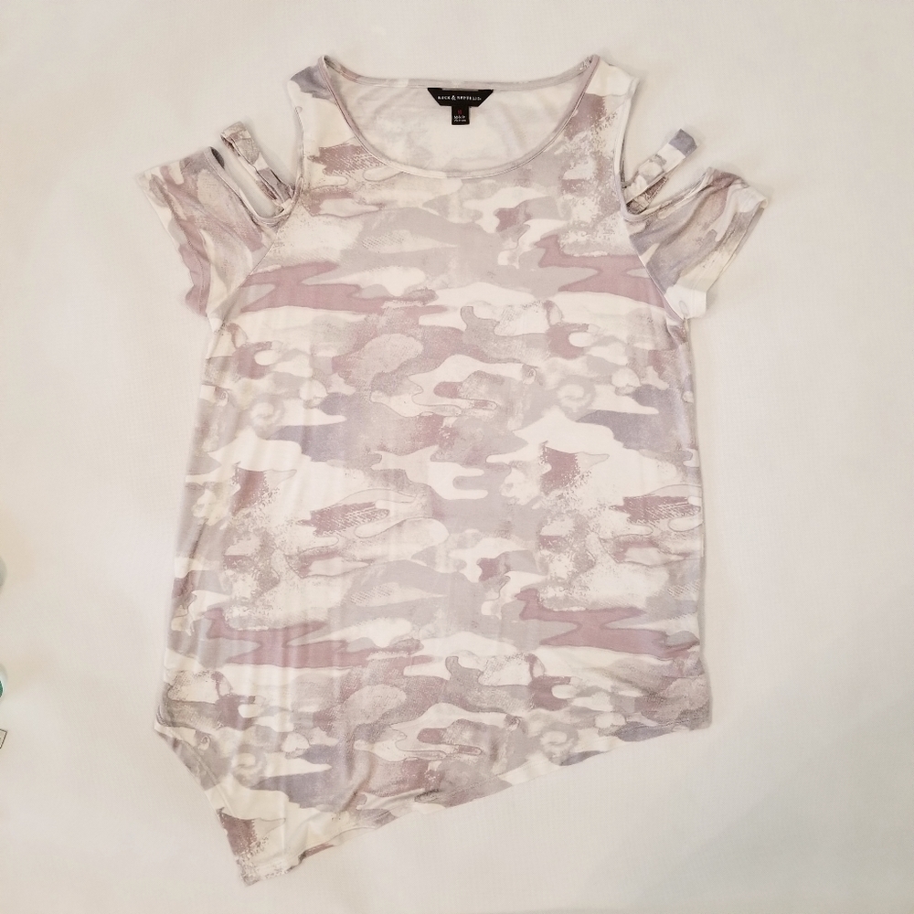 Rock & Republic Cold Shoulder Top